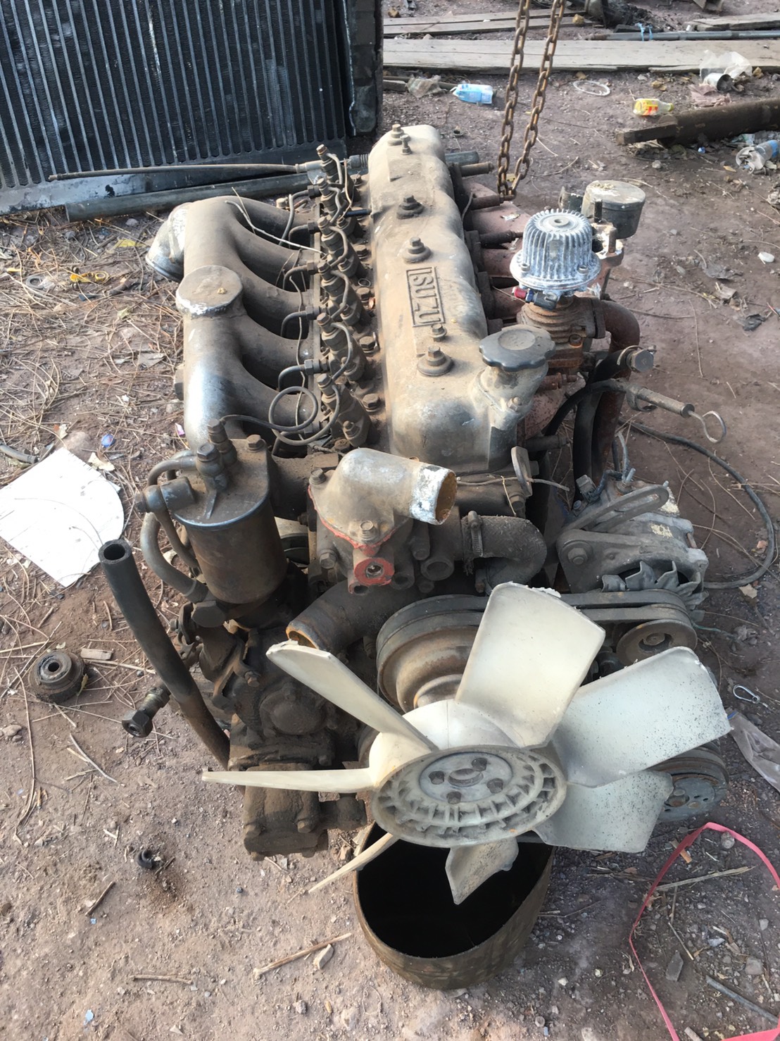 เครื่อง ISUZU 6BD1 ปั้มลม ปั่นเพาเวอร์ 48000 บาท เกียร 6ถอย 18000บาท