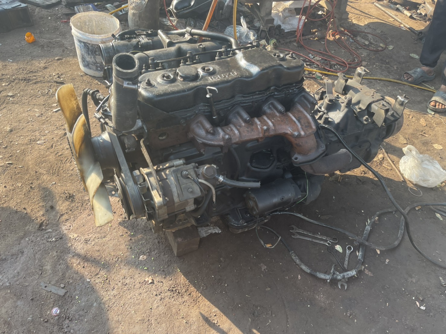 เครื่องISUZU 4BE1 110 แรง พร้อมเกียร์