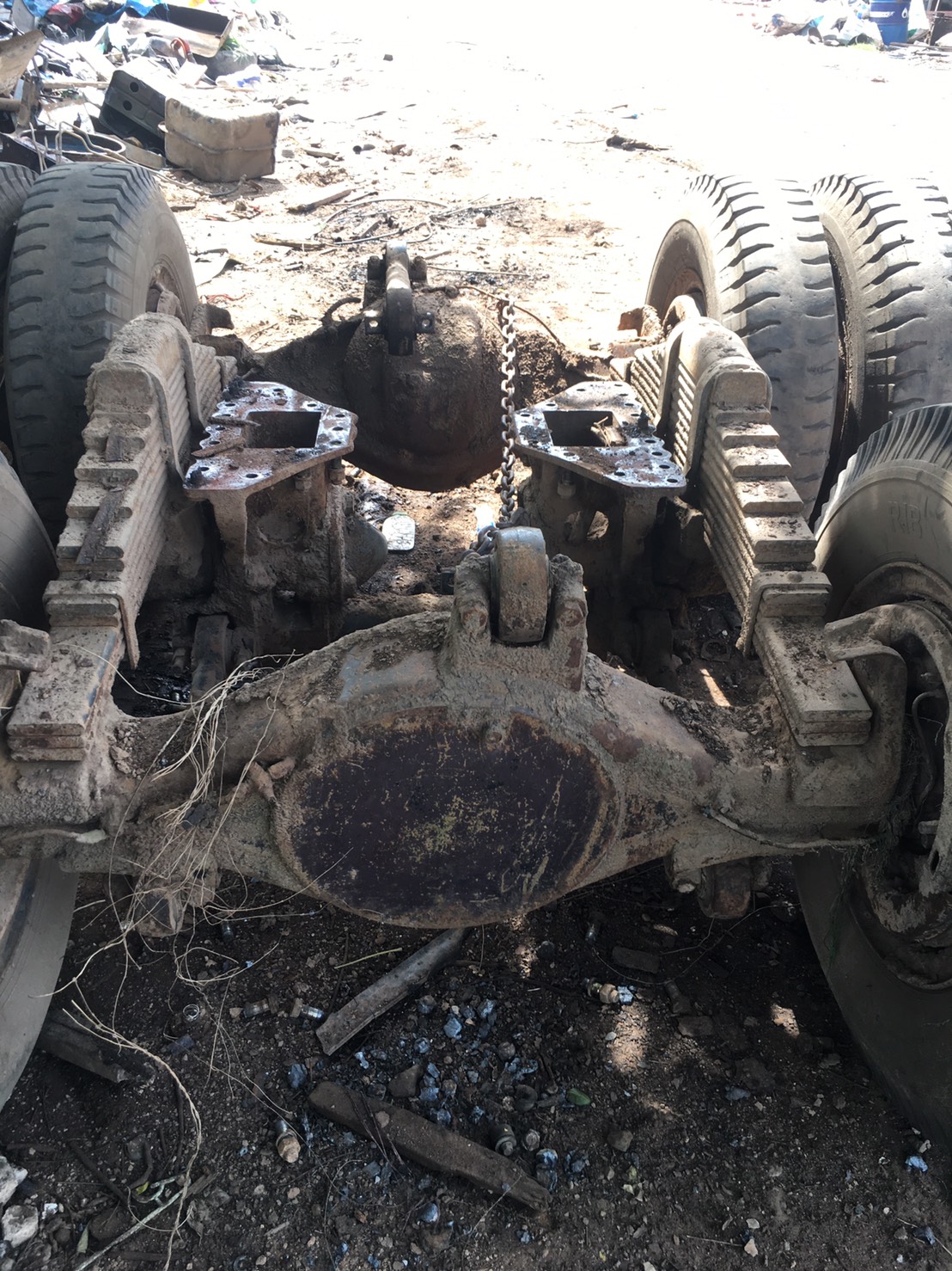 ชุดเพลาเดียว FUSO 518 เบรคใหญ่ พร้อมใช้งาน