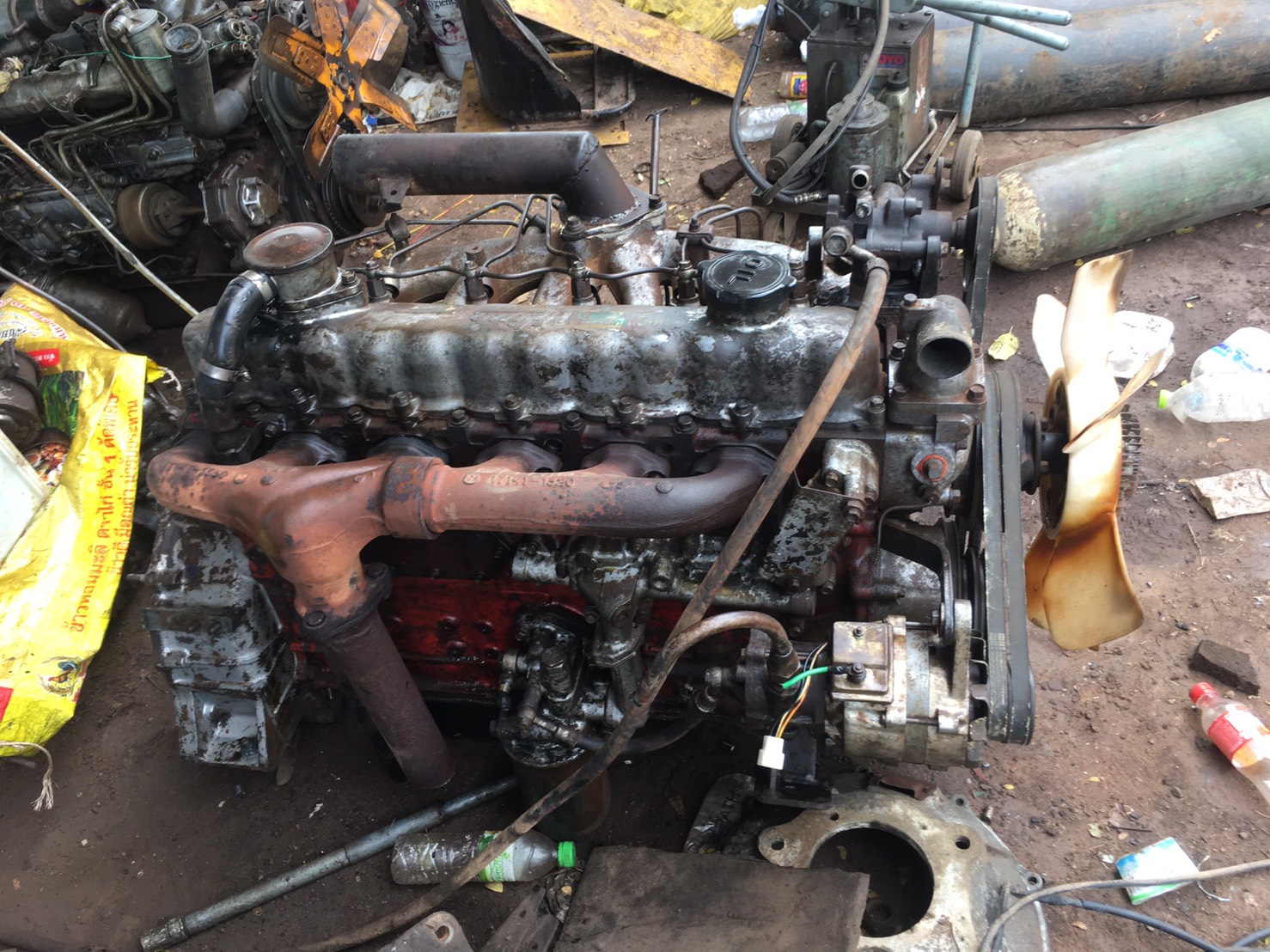 เครื่อง Hino EH700 ปั้มลม 45000บาท