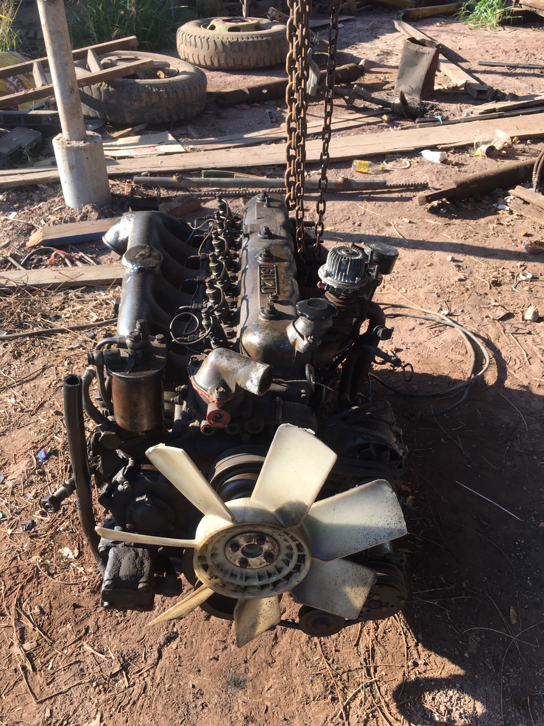 เครื่อง ISUZU 6BD1 165 แรง ปั้มลม เพาเวอร์48000บาท 0816278866 ใบชื้อขาย