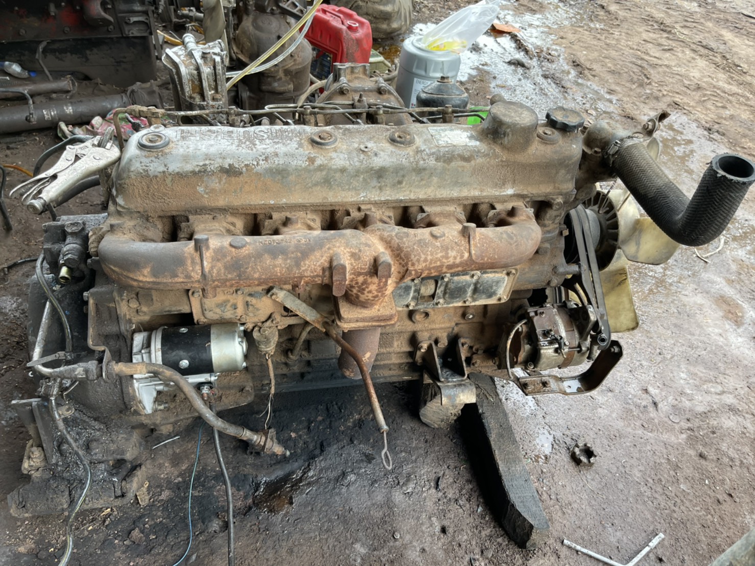 เครื่อง 6D16 68000 บาท พร้อมใช้งาน ใบชื้อขาย 0816278866