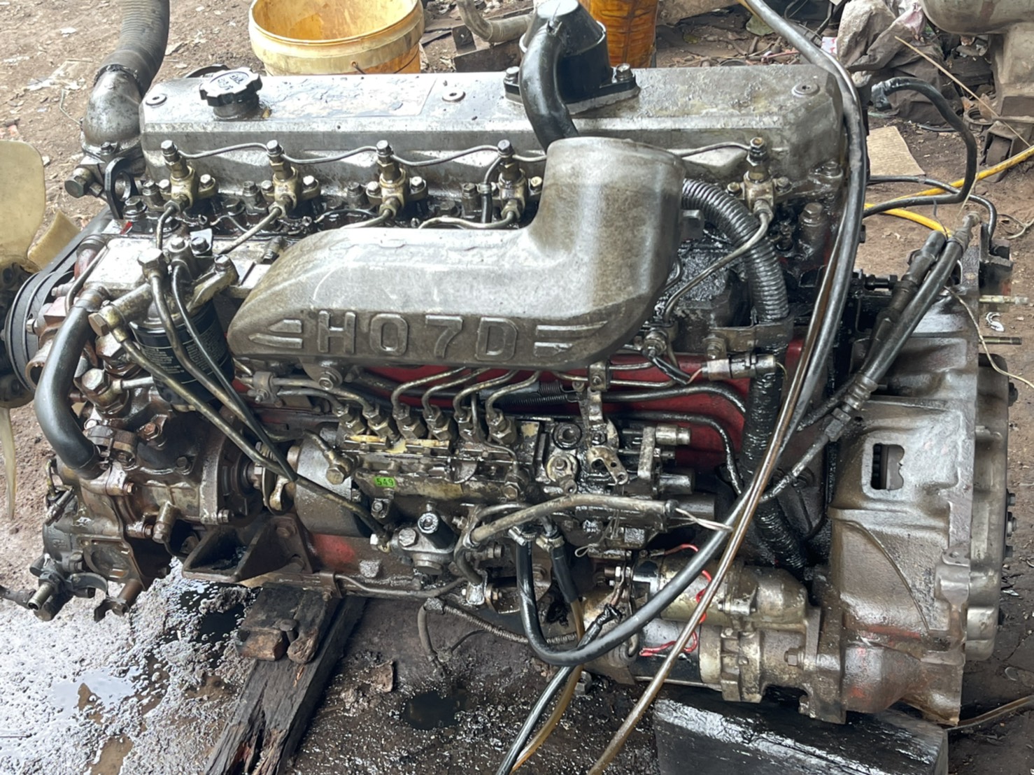 เครื่อง HINO HO7D 195แรงม้า