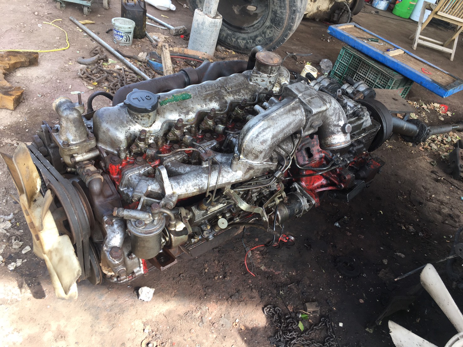 เครื่อง EH700 168แรง พร้อมเกียร์ 68000บาท พร้อมใช้งาน