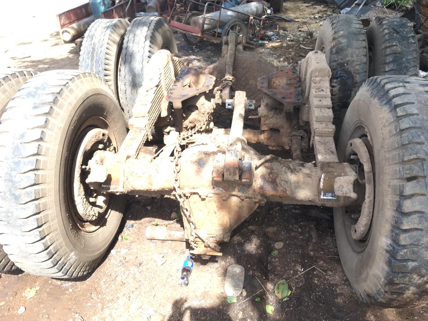 ชุดเพลาเดียว FUSO 518 เบรคใหญ่ พร้อมใช้งาน