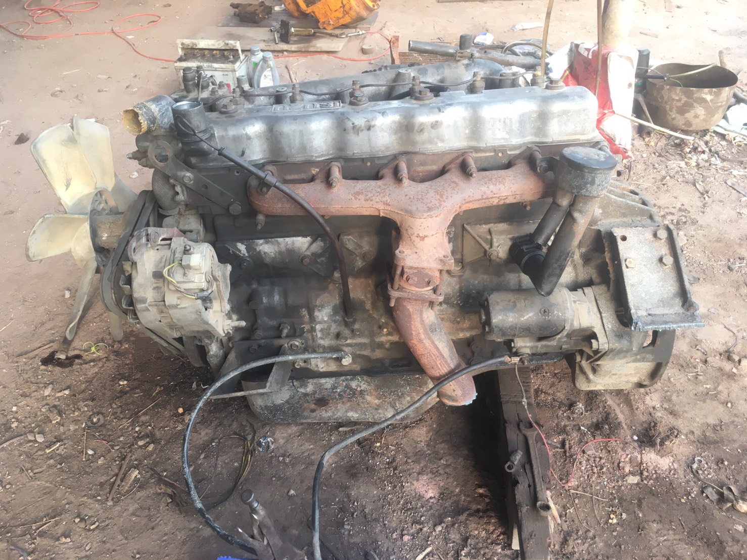 เครื่อง ISUZU 6BD1 ปั้มลมเพาเวอร์ พร้อมใช้งาน50000บาท