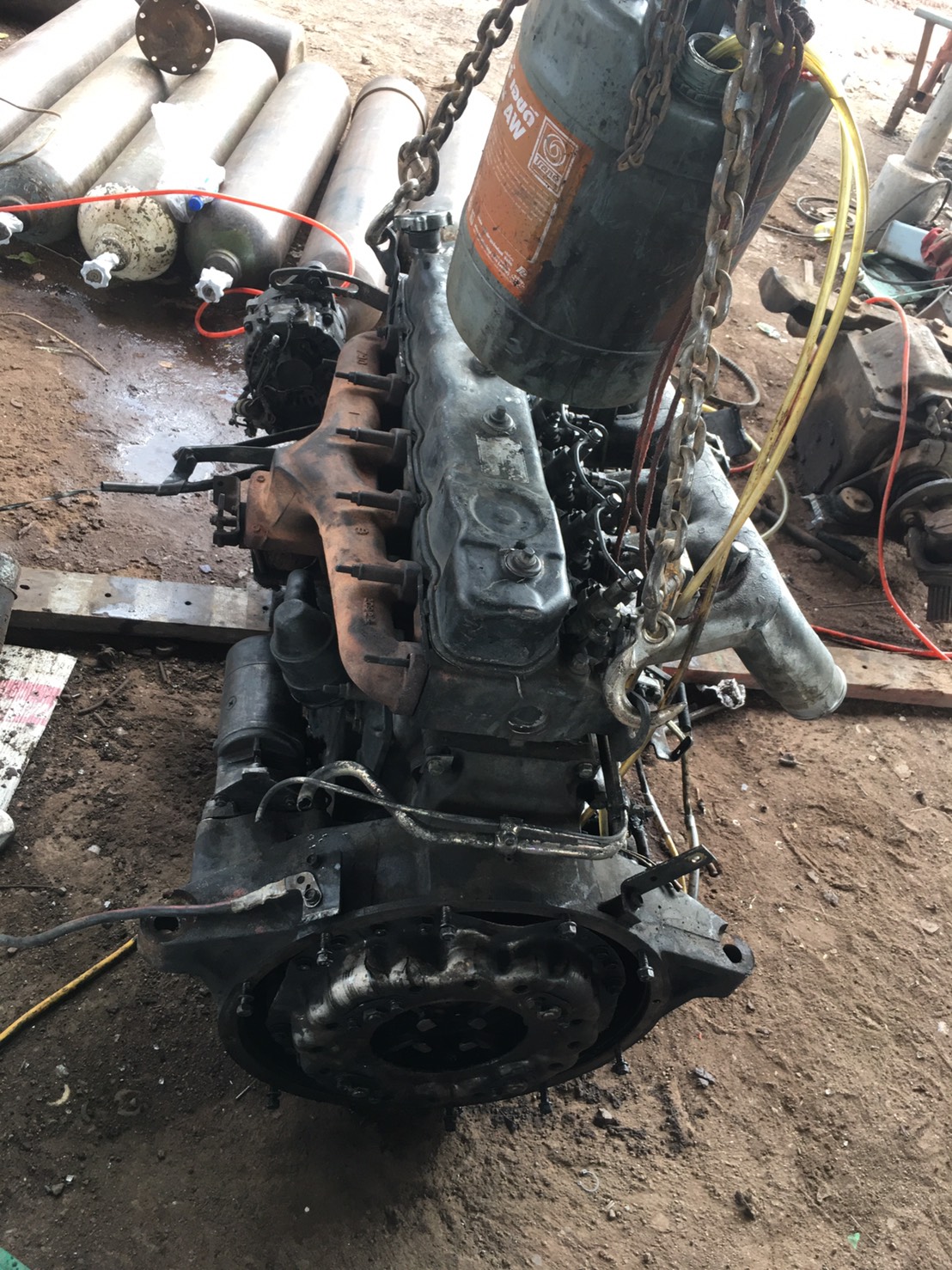 เครื่อง6BG1 175แรง ปั้มลม เพาเวอร์ ใบคลุม 60000บาท