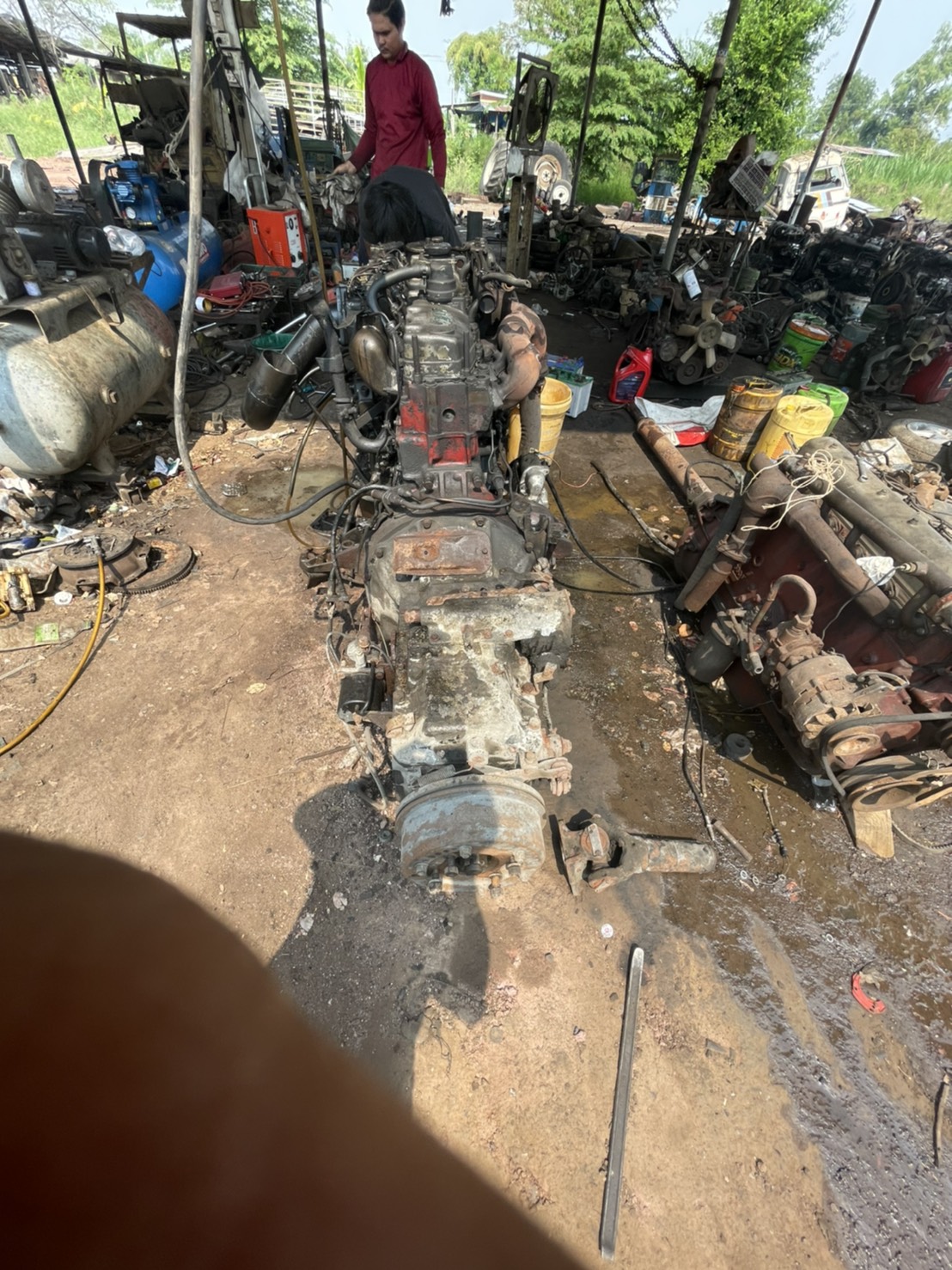 เครื่อง HINO EK100 พร้อมเกียร์ เครื่อง HINO EK100 พร้อมเกียร์