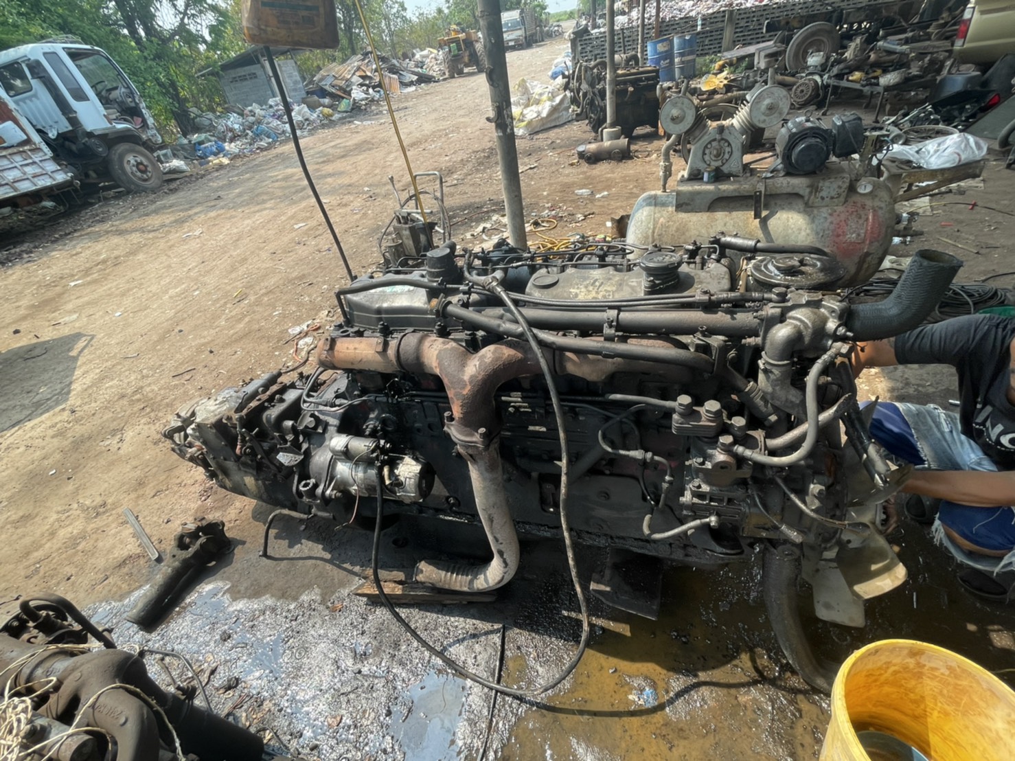 เครื่อง HINO EK100 พร้อมเกียร์ เครื่อง HINO EK100 พร้อมเกียร์