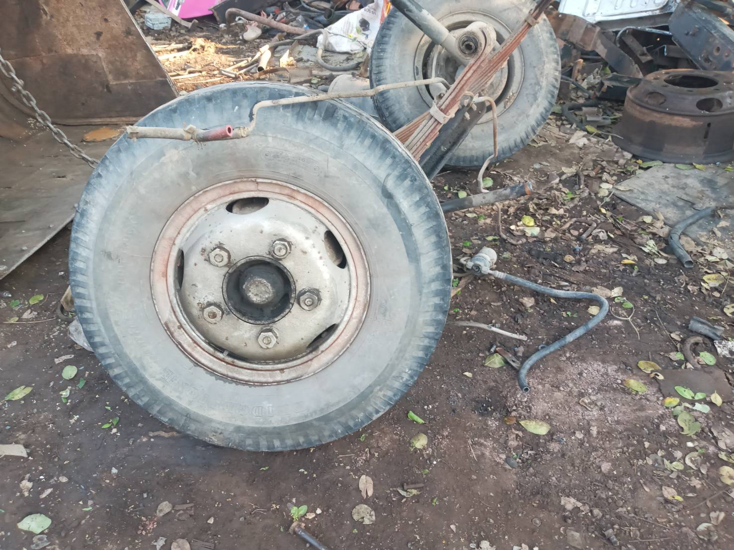 คานหน้า พร้อมแหนบ ISUU 115 แรงม้า พร้อมยางกระทะ