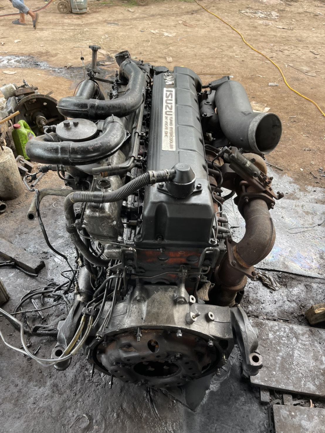 เครื่อง ISUZU 360 แรง 6WA1 พร้อมใช้งาน 0816278866