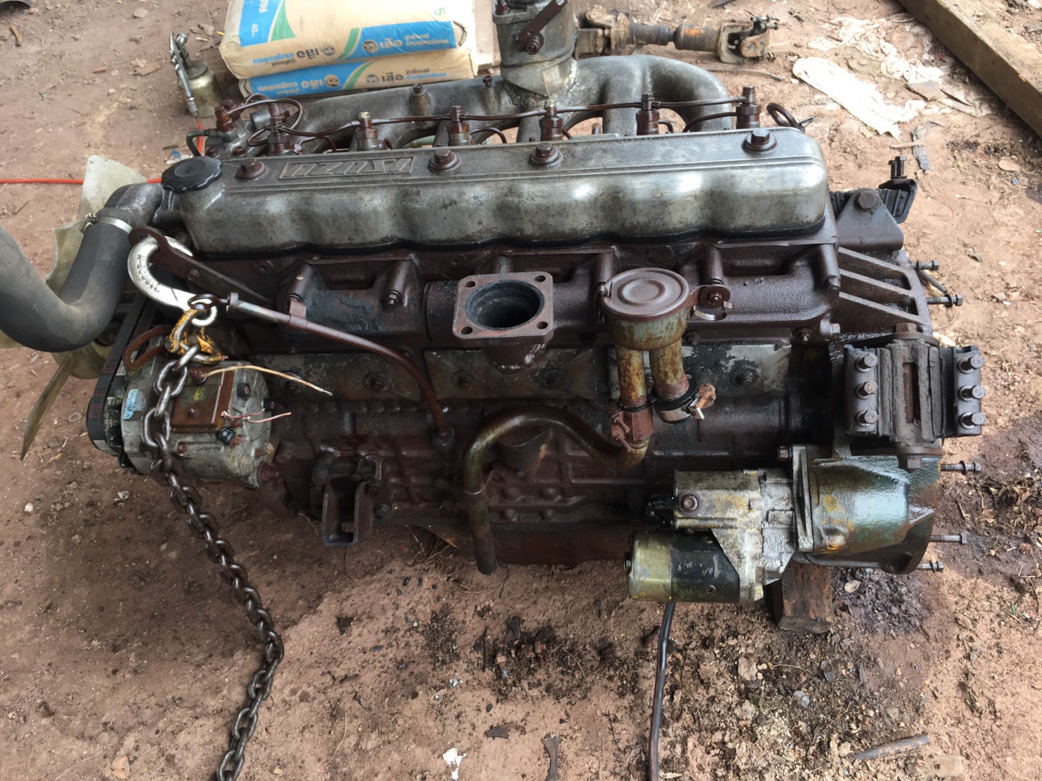 เครื่อง ISUZU 145 แรง 6BB1 พร้อมใช้งาน36000 บาท