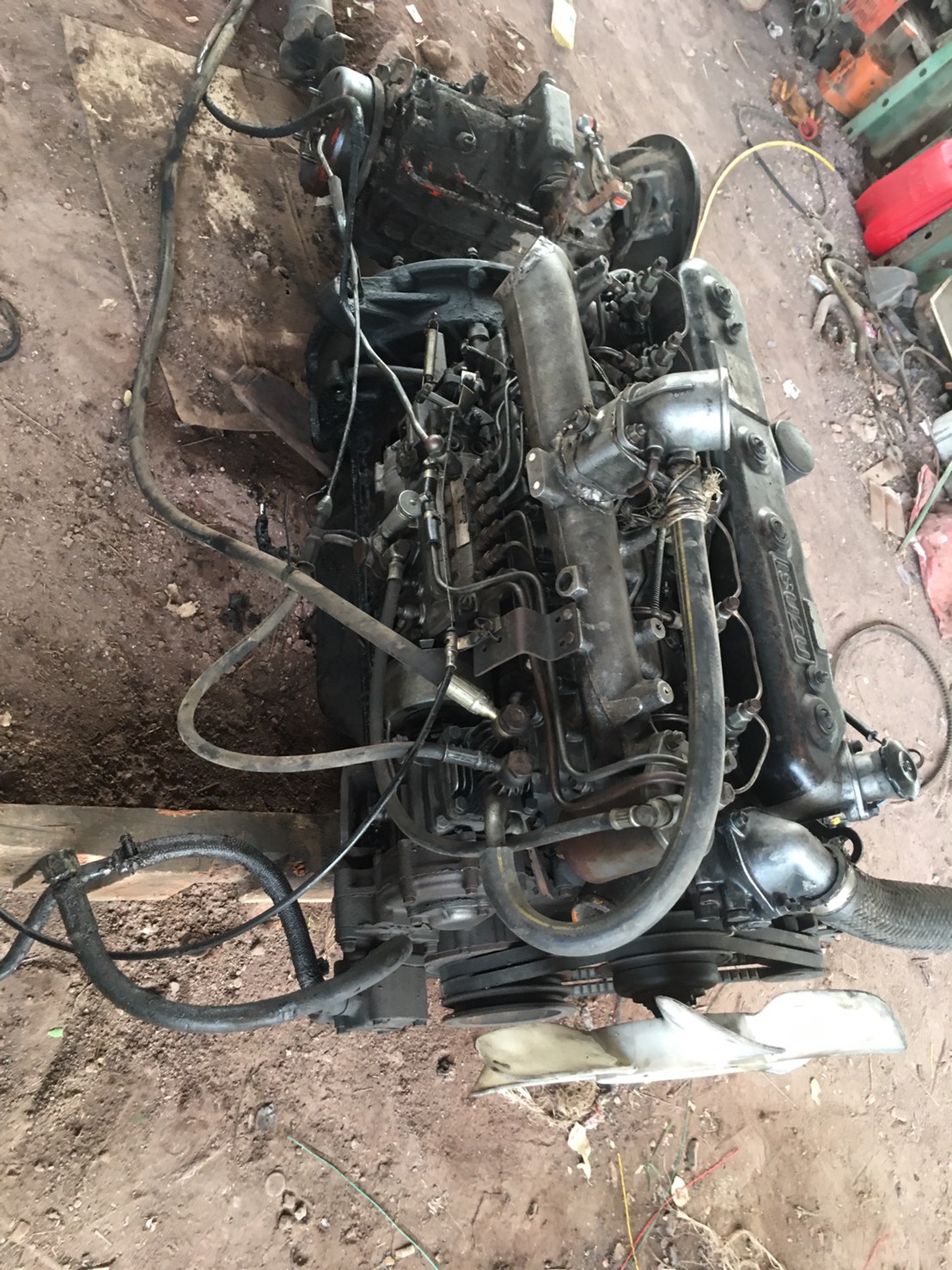 เครื่อง ISUZU 6BF170 แรง ปั้มลม เพาเวอร์ ใบคลุม 50000บาท