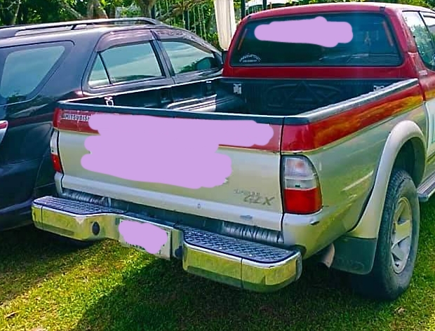 คันชนหลัง แท้ติดรถสตราด้า