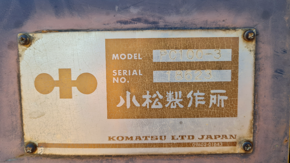 ขาย แบคโฮ KOMATSU PC100-3 เครื่อง HO7C ปั้มเดิม รถใช้งานได้ ช่วงล่างมีเก็บงานนะครับ