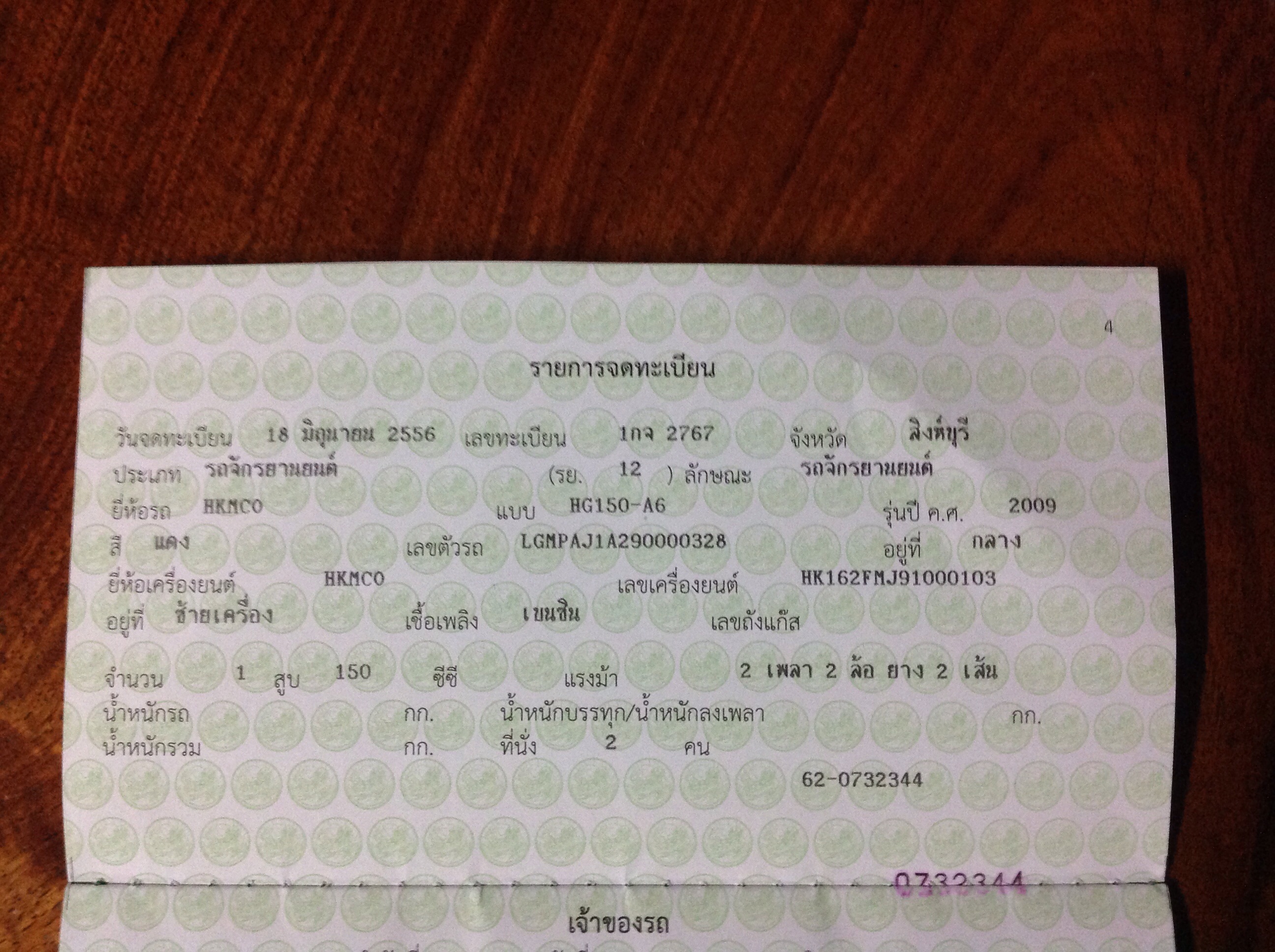 ขาย 150 Cc ไมล์วิ่งแค่ 500กว่าโล รถใช้งานน้อยมากๆ เอกสารพร้อมโอน