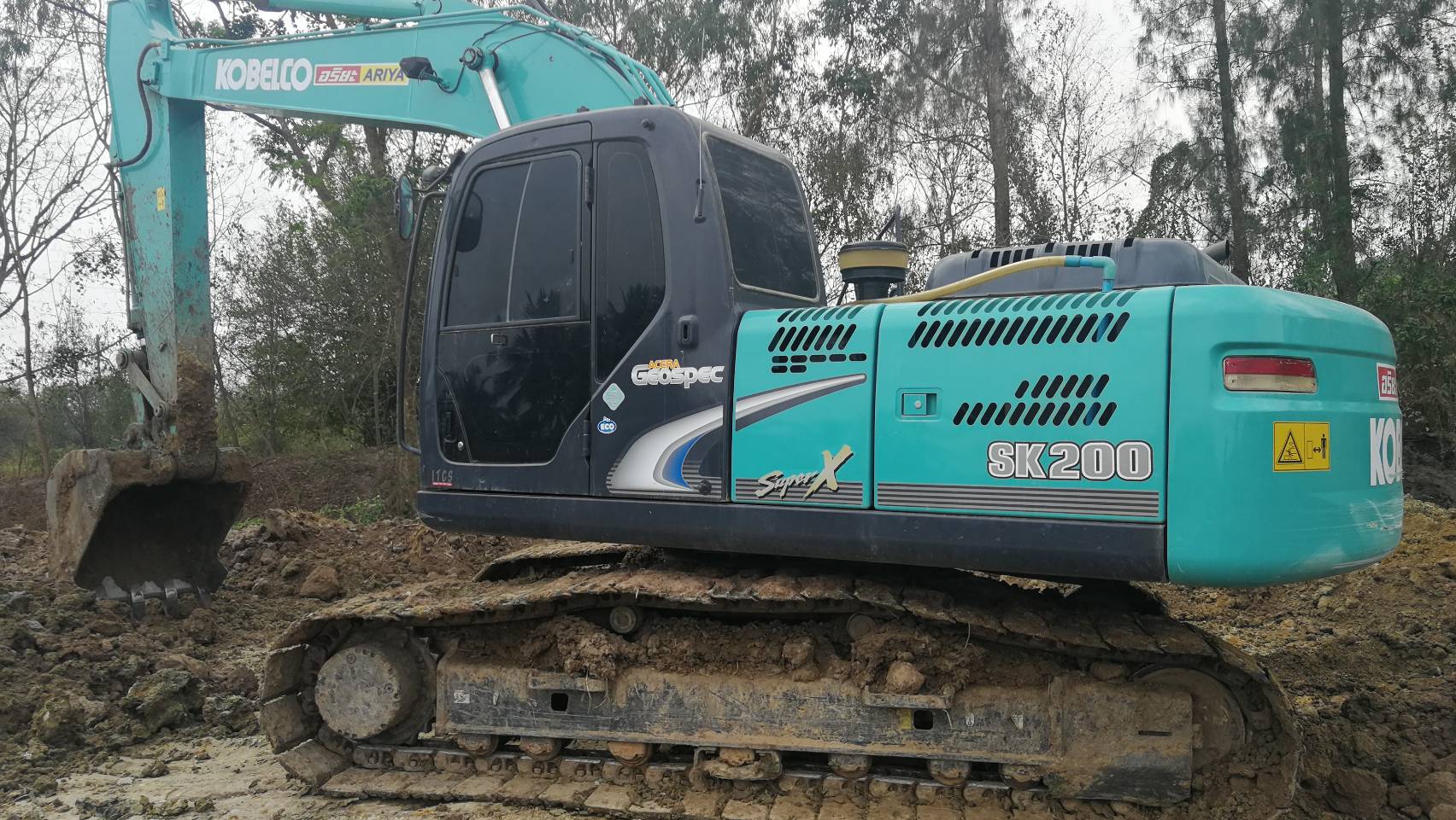 Kobelco Sk200 Mark 8 Yn12 Super X มือเดียวป้ายแดง ดูแลจากศูนย์ อะไหร่ศูนย์ มาตลอด