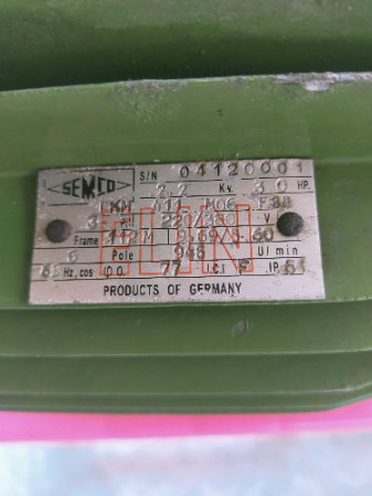มอเตอร์ไฟฟ้า SEMCO ของเยอรมันขนาด 3 แรงม้า 3เฟส 945รอบ ใช้ไฟ 220-380V. แกนเพลา28มม สินค้ามือ1 ครับ