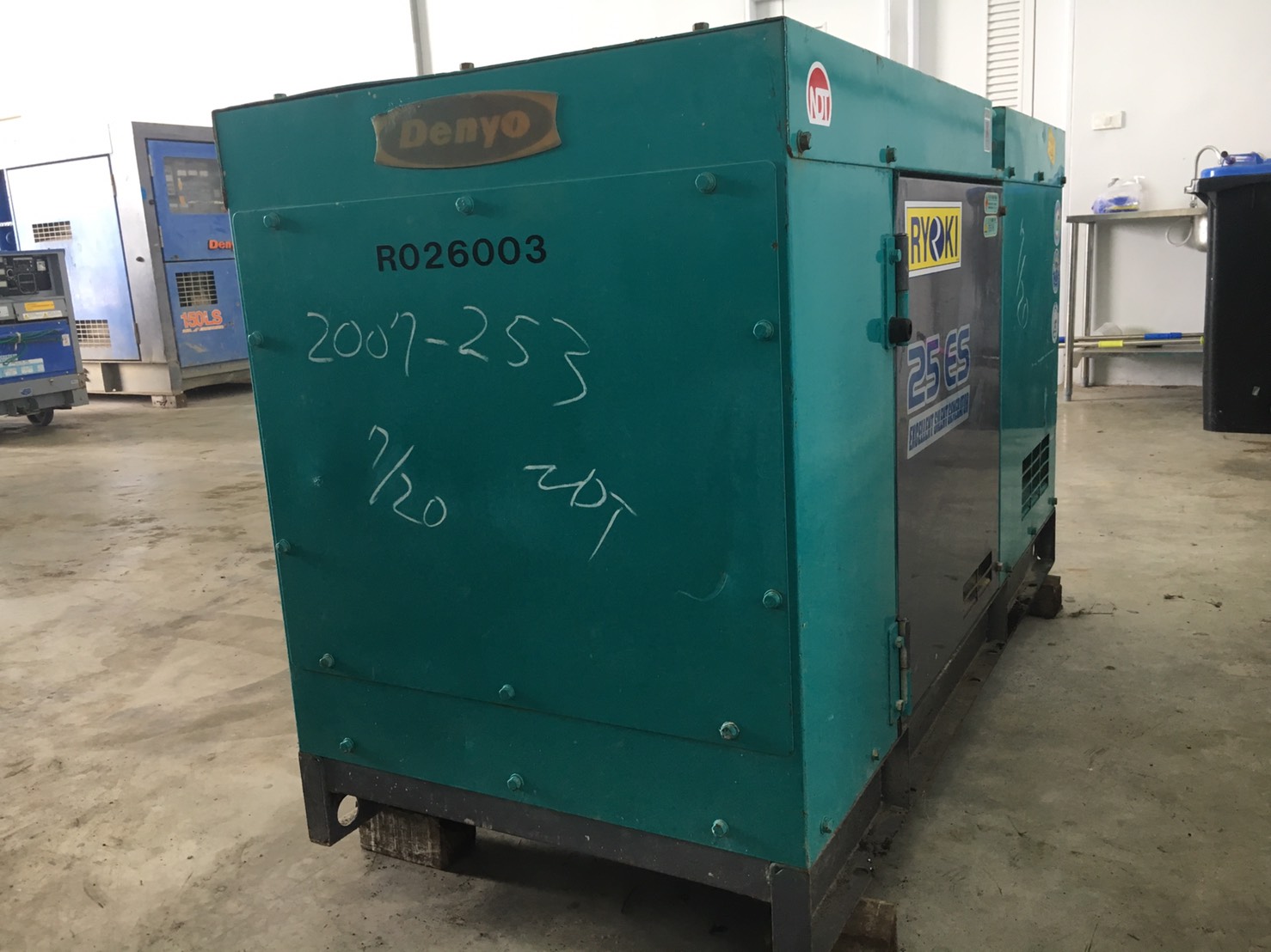 เครื่องปั่นไฟ DENYO 25kVA DCA-25ESI #3733605 นำเข้ายี่่ปุ่น ไม่เคยใช้งานในไทย