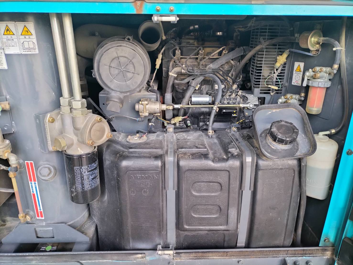 ปั๊มลม AIRMAN PDS130S ปี2005 ชั่วโมง2,788 นำเข้าจากยี่ปุ่น
