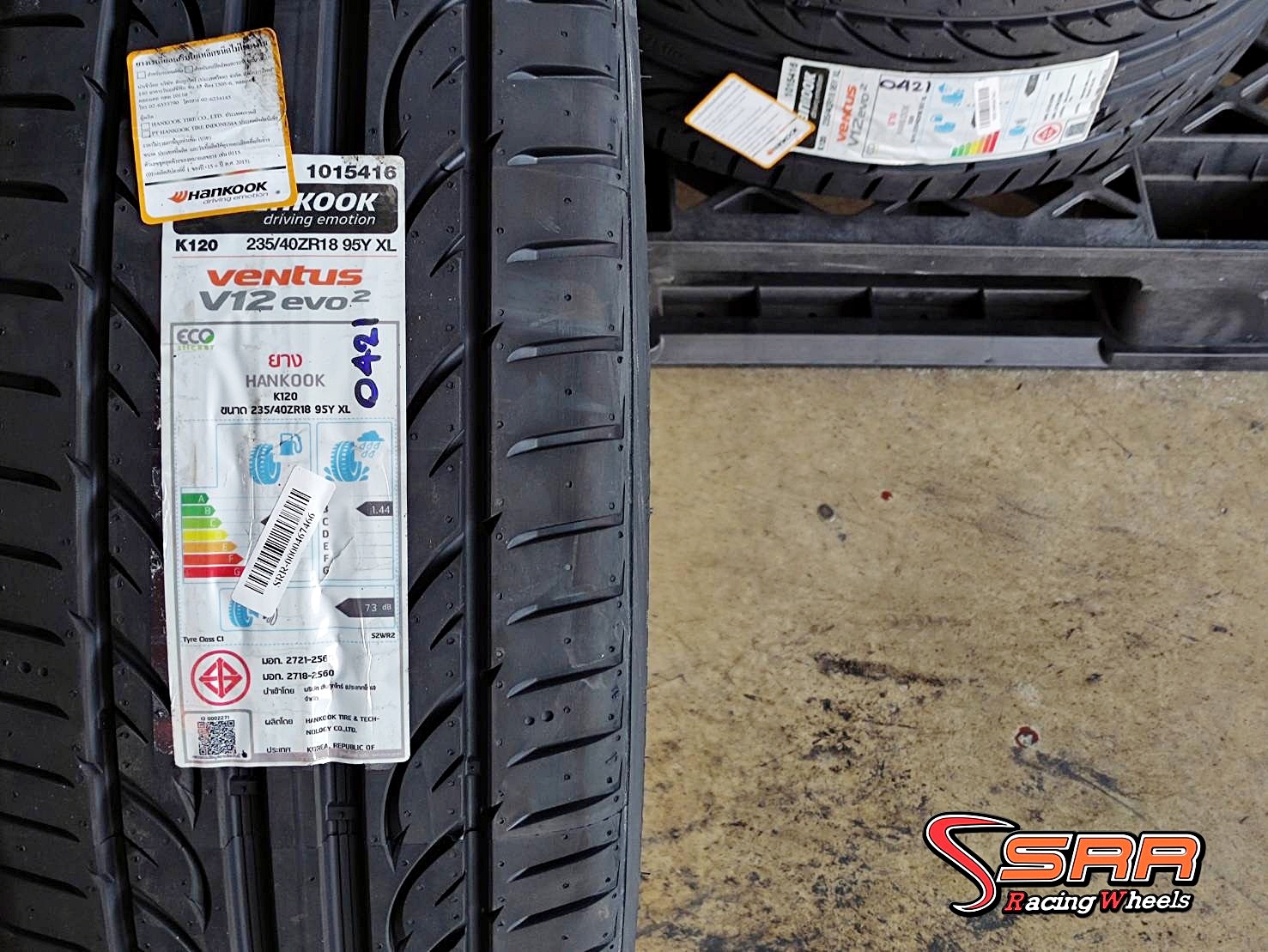 HANKOOK VENTUS V12 EVO2 235/40ZR18 ยางใหม่ปี2021 ราคาพิเศษ HANKOOK VENTUS V12 EVO2 235/40ZR18 ยางใหม่ปี2021 ราคาพิเศษ