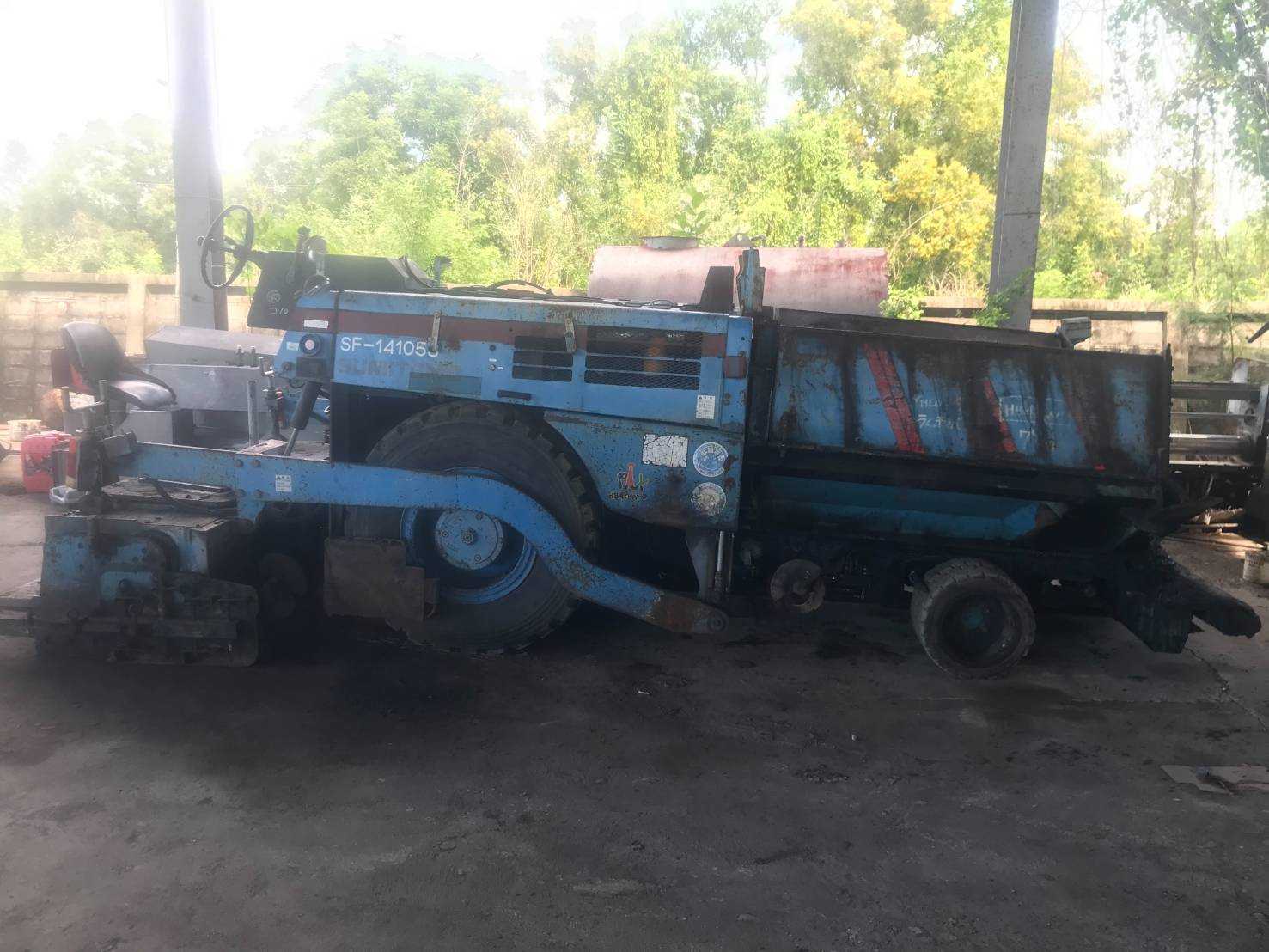 รถปูยางมือสอง ล้อยาง Sumitomo HA-40W 4เมตร 290,000 ล้อแทรค MITSU 40C 4เมตร 260,000