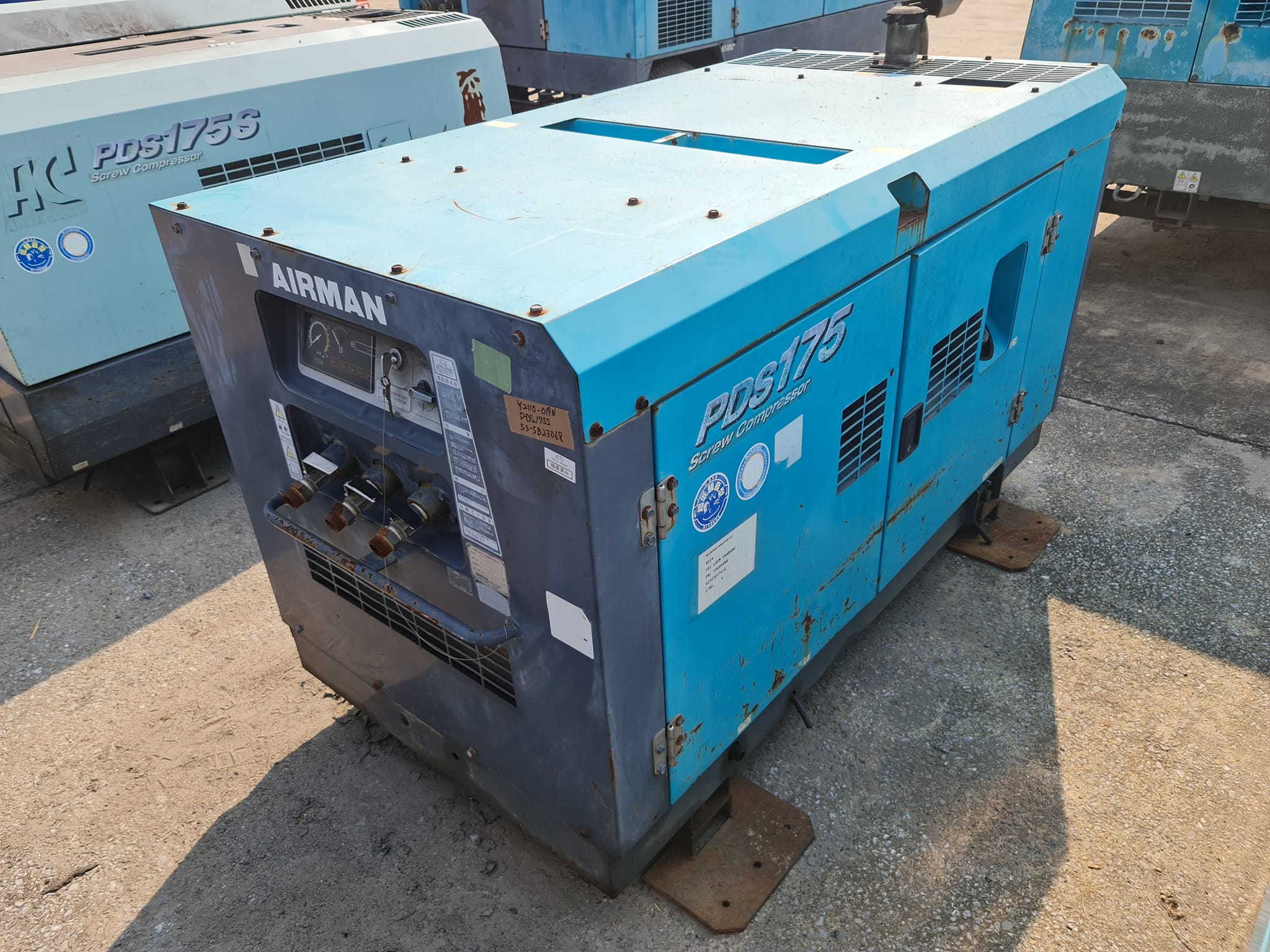 เครื่องปั้มลม Airman PDS175S 175cfm 7-8bar จากญี่ปุ่น ถึงไทยแล้ว