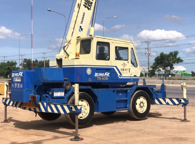 ขายรถเครน TADANO TR80M-1 (ขนาด 8 ตัน) ปี 1994 นำเข้าจากญี่ปุ่น สภาพสวยพร้อมใช้ มีVDOการทำงานครับ