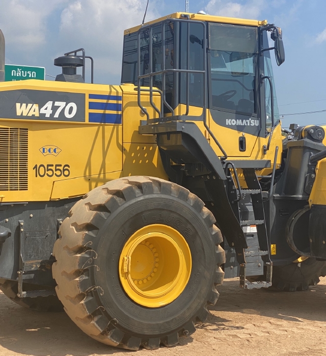 ขายรถตักล้อยาง KOMATSU WA470-7 ปี 2016 นำเข้าจากญี่ปุ่น สภาพสวยพร้อมใช้ มีVDOการทำงานครับ