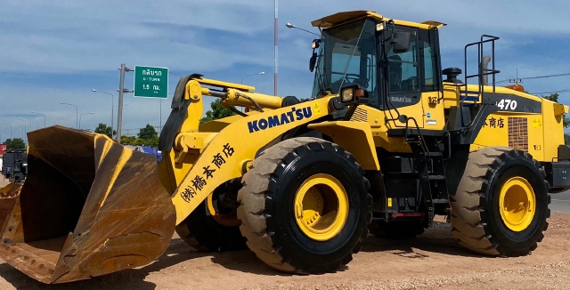 ขายรถตักล้อยาง KOMATSU WA470-7 ปี 2015 นำเข้าจากญี่ปุ่น สภาพสวยพร้อมใช้ มีVDOการทำงานครับ