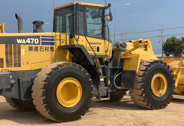 ขายรถตักล้อยาง KOMATSU WA470-6 นำเข้าจากญี่ปุ่น สภาพสวยพร้อมใช้ มีVDOการทำงานครับ