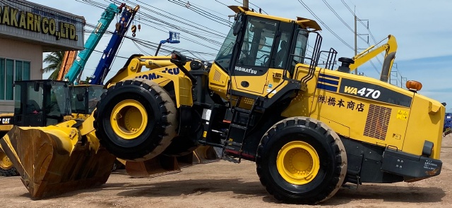 ขายรถตักล้อยาง KOMATSU WA470-7 ปี 2015 นำเข้าจากญี่ปุ่น สภาพสวยพร้อมใช้ มีVDOการทำงานครับ