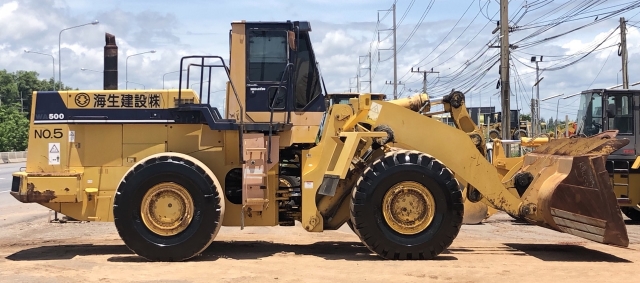ขายรถตักล้อยาง KOMATSU WA500-1 นำเข้าจากญี่ปุ่น สภาพสวยพร้อมใช้ มีVDOการทำงานครับ