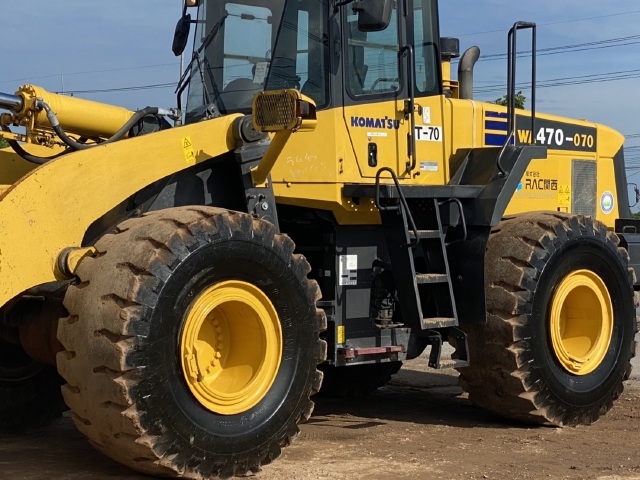 ขายรถตักล้อยาง KOMATSU WA470-5 นำเข้าจากญี่ปุ่น สภาพสวยพร้อมใช้ มีVDOการทำงานครับ