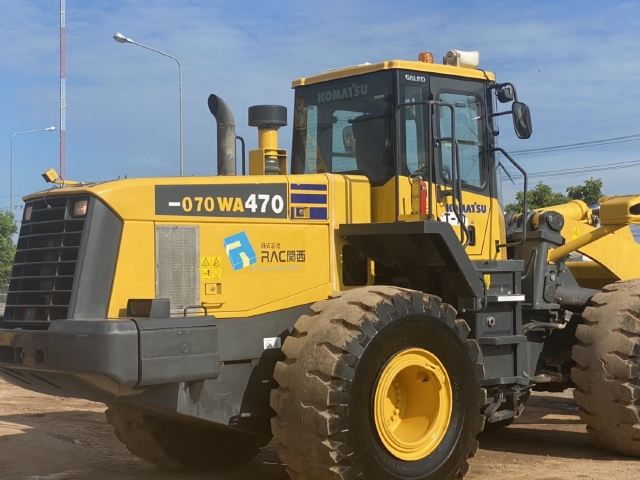ขายรถตักล้อยาง KOMATSU WA470-5 นำเข้าจากญี่ปุ่น สภาพสวยพร้อมใช้ มีVDOการทำงานครับ