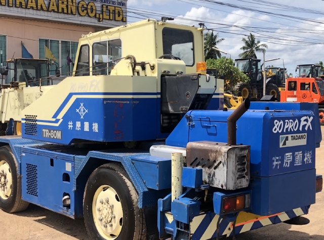 ขายรถเครน TADANO TR80M-1 (ขนาด 8 ตัน) ปี 1994 นำเข้าจากญี่ปุ่น สภาพสวยพร้อมใช้ มีVDOการทำงานครับ