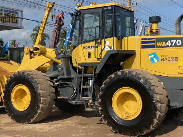 ขายรถตักล้อยาง KOMATSU WA470-5 นำเข้าจากญี่ปุ่น สภาพสวยพร้อมใช้ มีVDOการทำงานครับ
