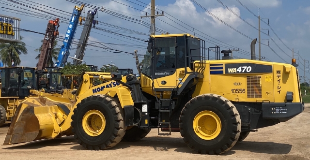 ขายรถตักล้อยาง KOMATSU WA470-7 ปี 2016 นำเข้าจากญี่ปุ่น สภาพสวยพร้อมใช้ มีVDOการทำงานครับ