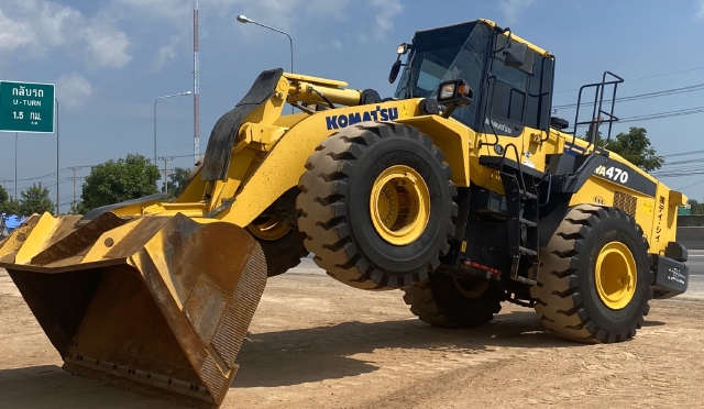 ขายรถตักล้อยาง KOMATSU WA470-7 ปี 2016 นำเข้าจากญี่ปุ่น สภาพสวยพร้อมใช้ มีVDOการทำงานครับ