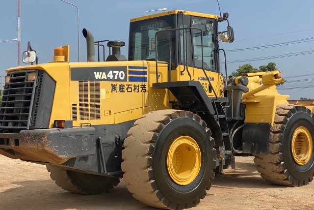 ขายรถตักล้อยาง KOMATSU WA470-6 นำเข้าจากญี่ปุ่น สภาพสวยพร้อมใช้ มีVDOการทำงานครับ