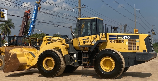 ขายรถตักล้อยาง KOMATSU WA470-6 นำเข้าจากญี่ปุ่น สภาพสวยพร้อมใช้ มีVDOการทำงานครับ ขายรถตักล้อยาง KOMATSU WA470-6 นำเข้าจากญี่ปุ่น สภาพสวยพร้อมใช้ มีVDOการทำงานครับ