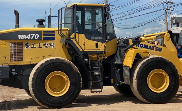 ขายรถตักล้อยาง KOMATSU WA470-7 ปี 2014 นำเข้าจากญี่ปุ่น สภาพสวยพร้อมใช้ มีVDOการทำงานครับ