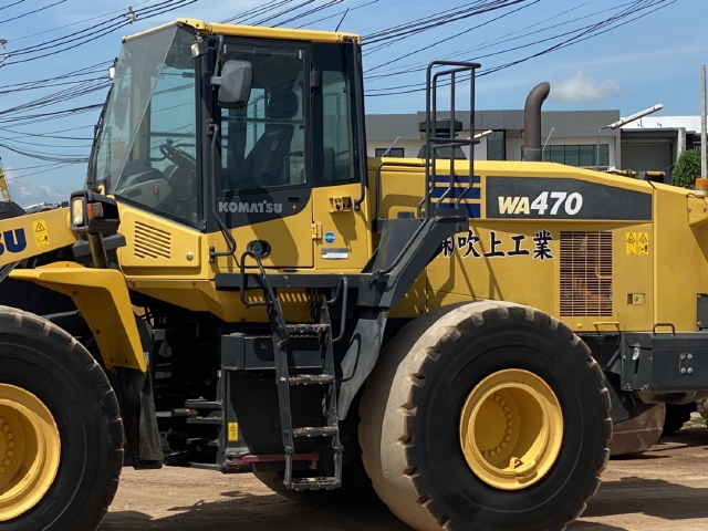 ขายรถตักล้อยาง KOMATSU WA470-7 ปี 2014 นำเข้าจากญี่ปุ่น สภาพสวยพร้อมใช้ มีVDOการทำงานครับ