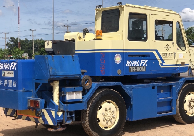ขายรถเครน TADANO TR80M-1 (ขนาด 8 ตัน) ปี 1994 นำเข้าจากญี่ปุ่น สภาพสวยพร้อมใช้ มีVDOการทำงานครับ