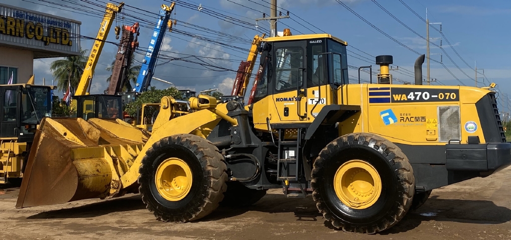 ขายรถตักล้อยาง KOMATSU WA470-5 นำเข้าจากญี่ปุ่น สภาพสวยพร้อมใช้ มีVDOการทำงานครับ ขายรถตักล้อยาง KOMATSU WA470-5 นำเข้าจากญี่ปุ่น สภาพสวยพร้อมใช้ มีVDOการทำงานครับ