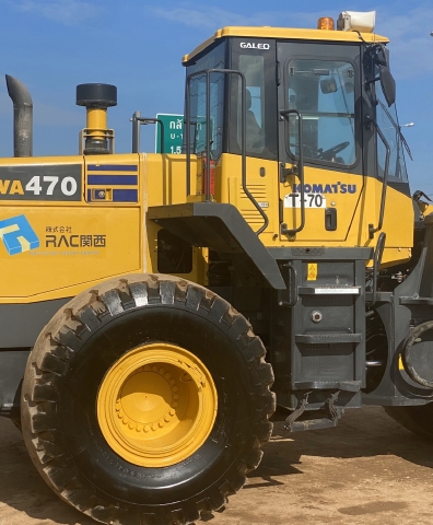 ขายรถตักล้อยาง KOMATSU WA470-5 นำเข้าจากญี่ปุ่น สภาพสวยพร้อมใช้ มีVDOการทำงานครับ
