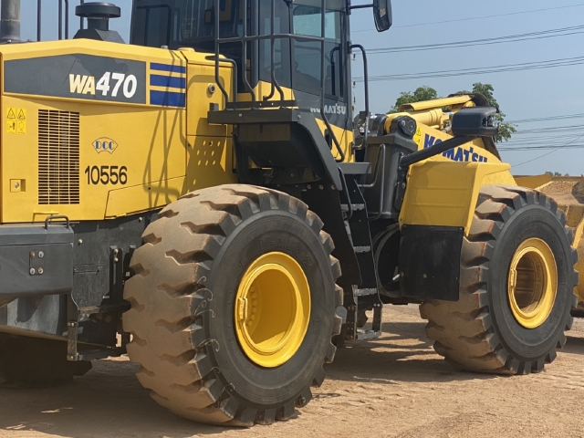 ขายรถตักล้อยาง KOMATSU WA470-7 ปี 2016 นำเข้าจากญี่ปุ่น สภาพสวยพร้อมใช้ มีVDOการทำงานครับ