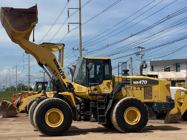 ขายรถตักล้อยาง KOMATSU WA470-7 ปี 2014 นำเข้าจากญี่ปุ่น สภาพสวยพร้อมใช้ มีVDOการทำงานครับ ขายรถตักล้อยาง KOMATSU WA470-7 ปี 2014 นำเข้าจากญี่ปุ่น สภาพสวยพร้อมใช้ มีVDOการทำงานครับ