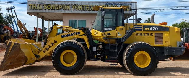 ขายรถตักล้อยาง KOMATSU WA470-7 ปี 2015 นำเข้าจากญี่ปุ่น สภาพสวยพร้อมใช้ มีVDOการทำงานครับ