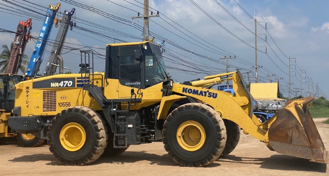 ขายรถตักล้อยาง KOMATSU WA470-7 ปี 2016 นำเข้าจากญี่ปุ่น สภาพสวยพร้อมใช้ มีVDOการทำงานครับ